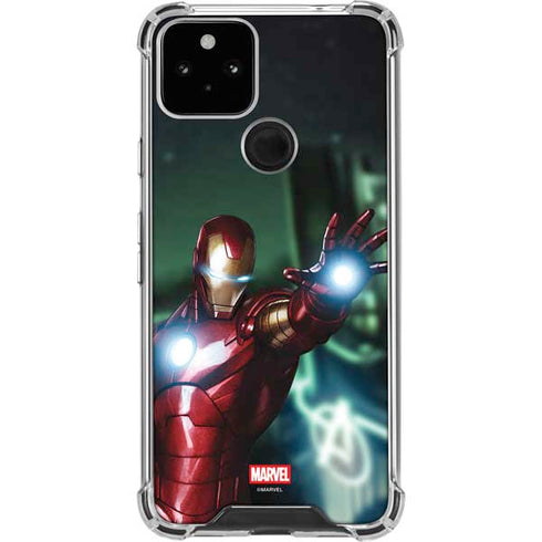 Marvel Tony Stark Iron Man Google Pixel 5 Clear Case